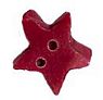 Small Folk Art Red Flat Star